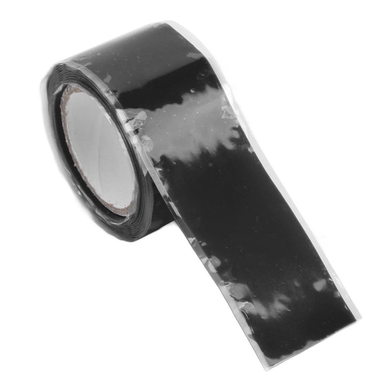 2PCS Self Fusing Silicone Tapes Insulation Waterproof Adhesive Tape for Water Pipe Hose Repairing Black - Image 2