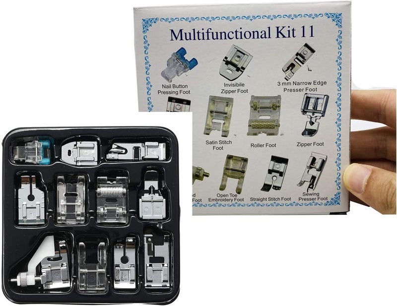 Windman Presser Feet Set 11Pcs Snap On Sewing Machine Foot for Brother Singer Janome Babylock Kenmore Low Shank Sewing Machine Use - Image 5