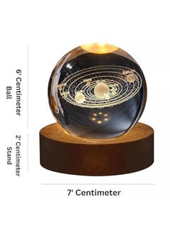 3D Crystal Ball Night Light Clear Galaxy LED Light with Wooden Base Glass Ball Ornaments Nightlight, with Touch Switch LED Light Decorative Lamp Gifts for Home Desktop Decor Solar System - pzsku/Z7FCC9998B07448598637Z/45/_/1715878251/f71229d9-2d37-4e8b-85a1-eed1fd0798c2