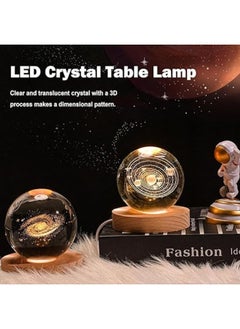 3D Crystal Ball Night Light Clear Galaxy LED Light with Wooden Base Glass Ball Ornaments Nightlight, with Touch Switch LED Light Decorative Lamp Gifts for Home Desktop Decor Solar System - pzsku/Z7FCC9998B07448598637Z/45/_/1715878382/9c1a8685-5bff-4a72-87a9-f69f1de324f2