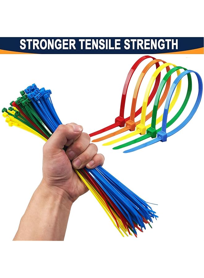 erorex Cable Ties 300Mm X 7.6Mm Pack Of 100 Green Premium Nylon Zip Ties Multi Purpose Plastic Tie Wraps Secure Self Locking Mechanism For Home Garden Office And Diy - Image 2