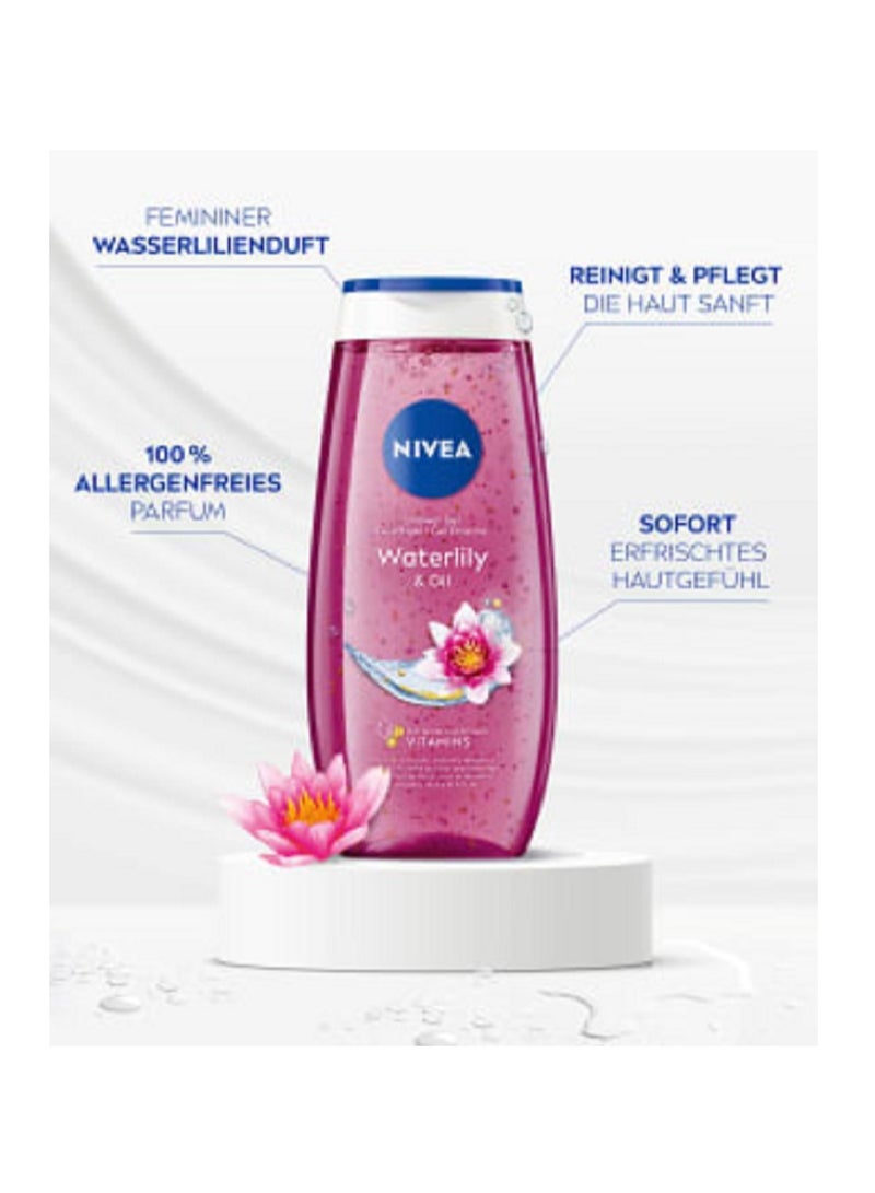 Nivea Waterlily and Oil Fresh Shower Gel 250ml - Image 5