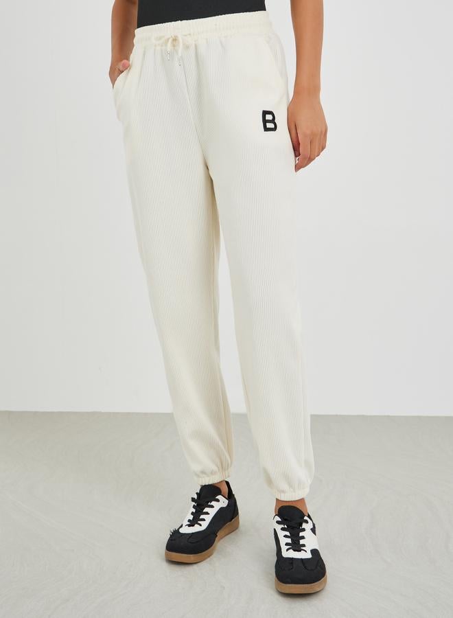 Styli Printed Relaxed Fit Joggers with Drawstring - Image 2