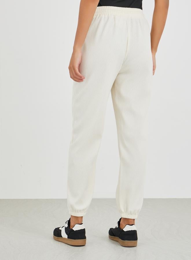 Styli Printed Relaxed Fit Joggers with Drawstring - Image 4