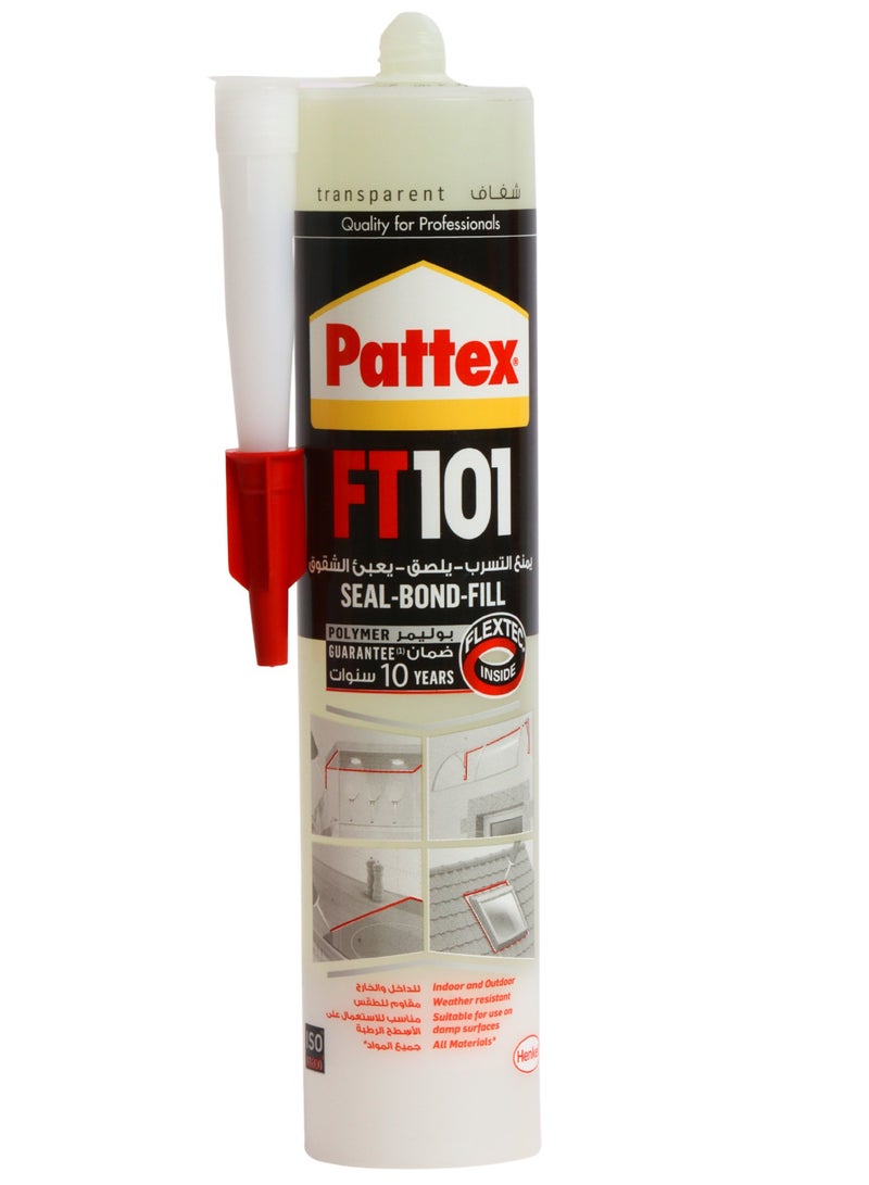 Pattex Strong Clear Adhesive 280 ml – Multi-Purpose for Filling Cracks, Sealing Leaks, and Bonding Items - Image 1