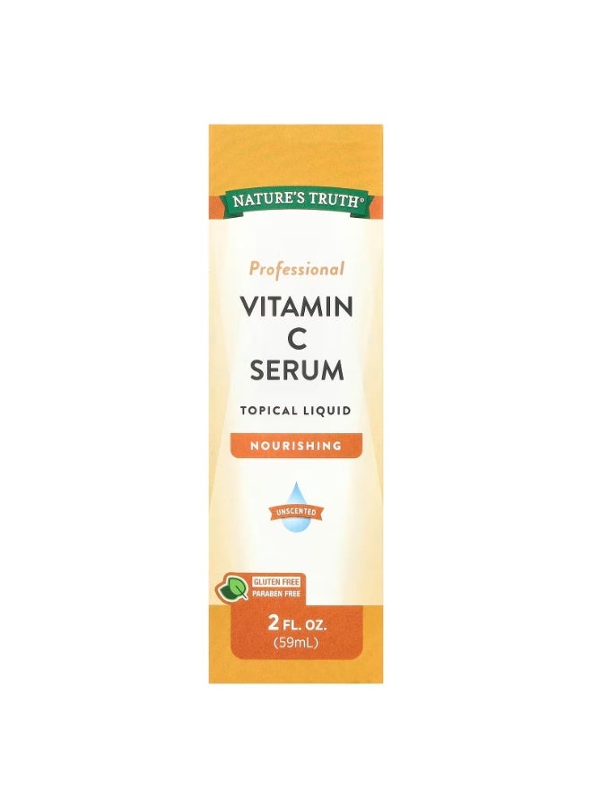 Nature's Truth, Vitamin C Serum, Topical Liquid, Unscented, 2 fl oz (59 ml) - Image 2