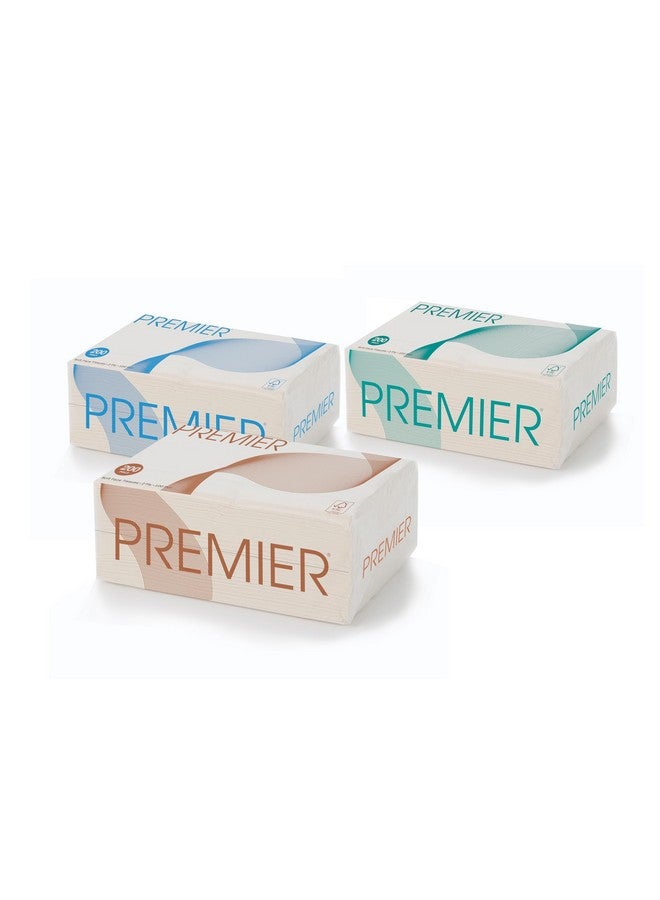 بريمير عبوة إعادة تعبئة مناديل الوجه الناعمة من Premier - مكونة من طبقتين، 200 × 2 منديل لكل منهما، مجموعة من 3 قطع - Image 1
