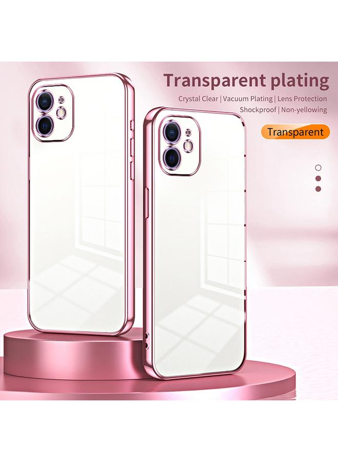 S-TOP Case For iPhone 12 Transparent Plating Fine Hole Phone Case - Image 2