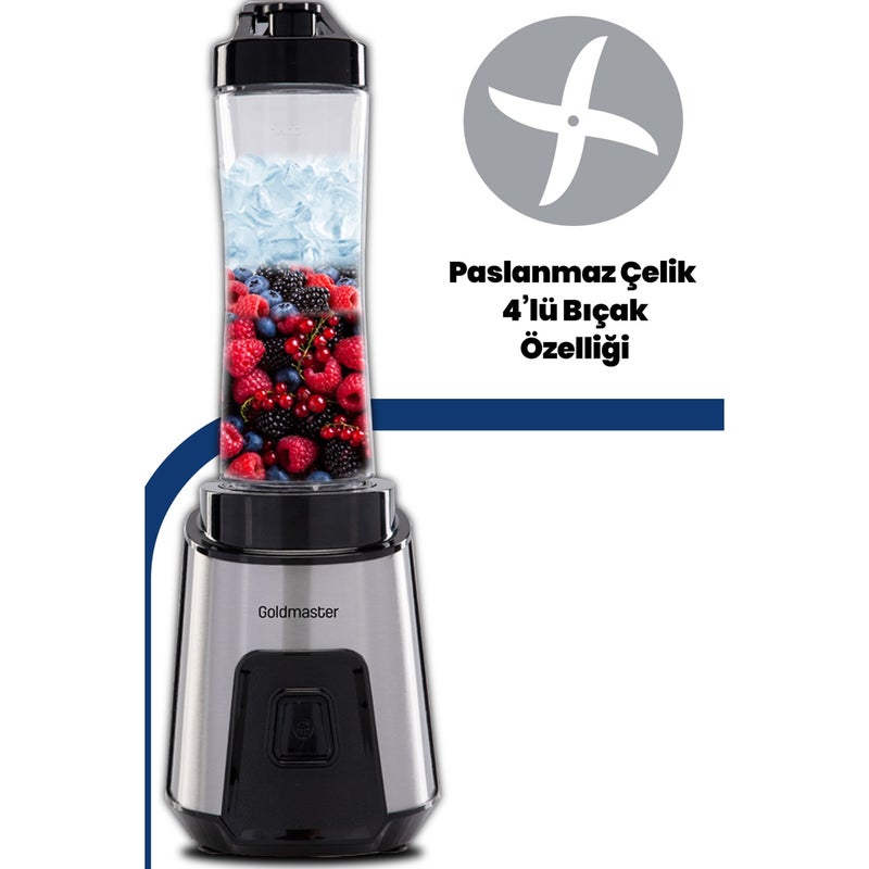 Goldmaster خلاط شخصي جولدماستر ميكس أب GM-7259 إنوكس - Image 4