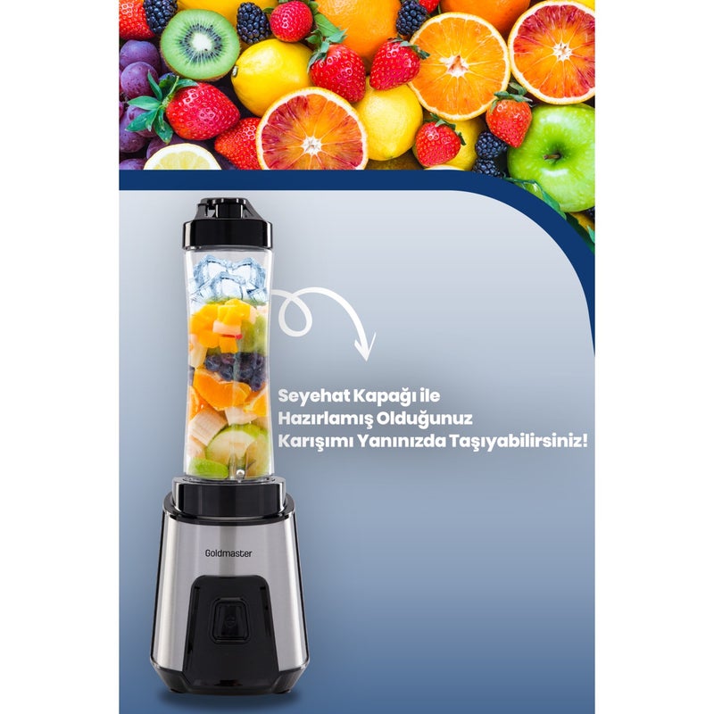 Goldmaster خلاط شخصي جولدماستر ميكس أب GM-7259 إنوكس - Image 2
