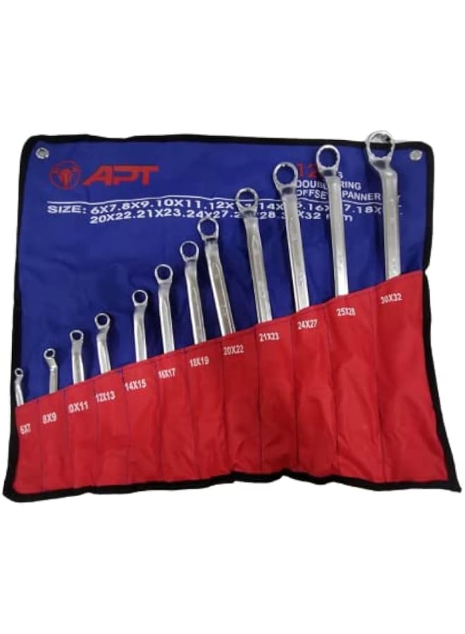 Apt 12-Piece Angle Wrench Set 6-7 to 30-32 APT