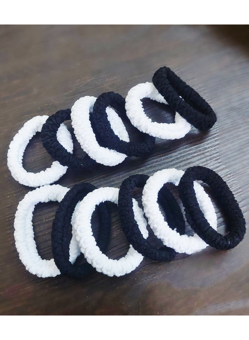 جود باي مجموعه من 12 استك للشعر أبيض وأسود - Image 2