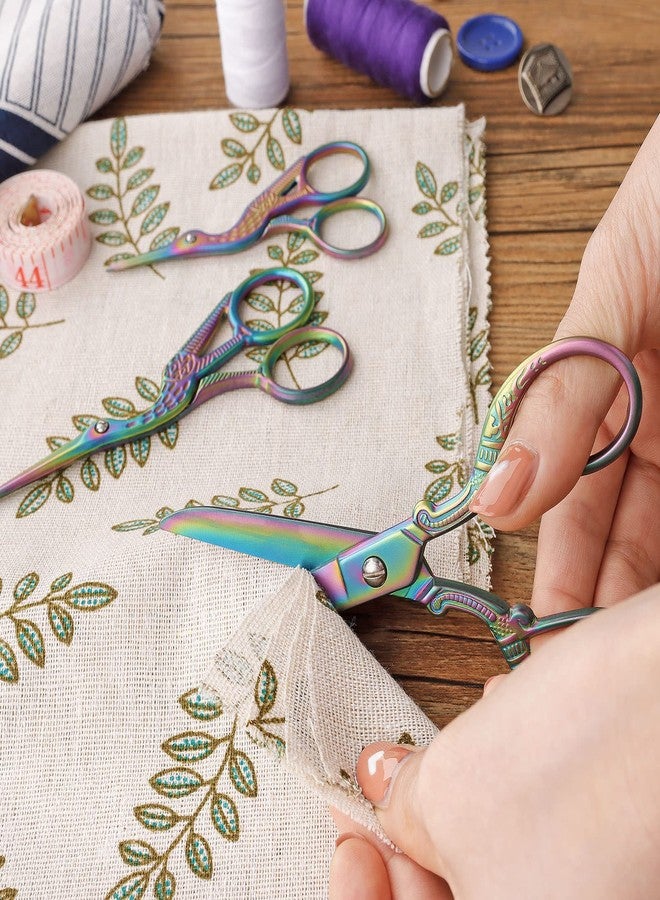 Asdirne Titanium Coating Sewing Scissors Bundle, Professional Fabric Scissors Set, Ultra-Sharp Stainless Steel Blades, Ergonomic Handle, Great for Tailor, Embroidery, Craft, 10.5"/5.1"/4.5"/3.6" - Image 5