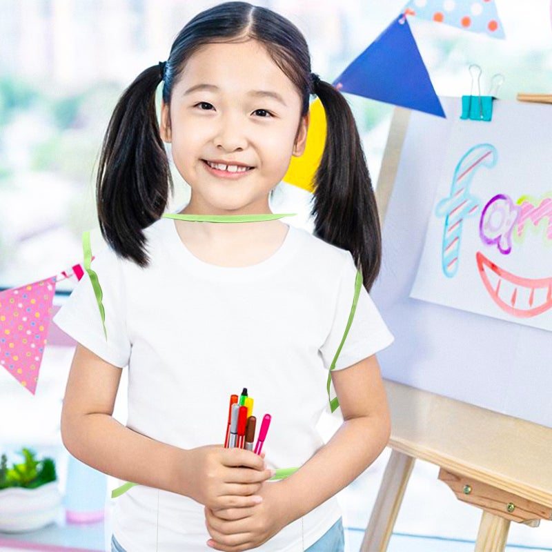 🧸 مئزر أطفال للرسم مقاوم للماء مع تصميم قابل للتعديل بحزام تثبيت - Image 3