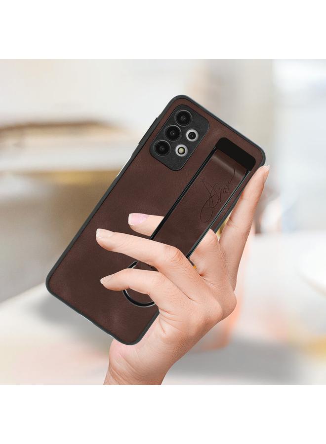 S-TOP Case For Samsung Galaxy A52 5G Wristband Holder Leather Back Phone Case - Image 5