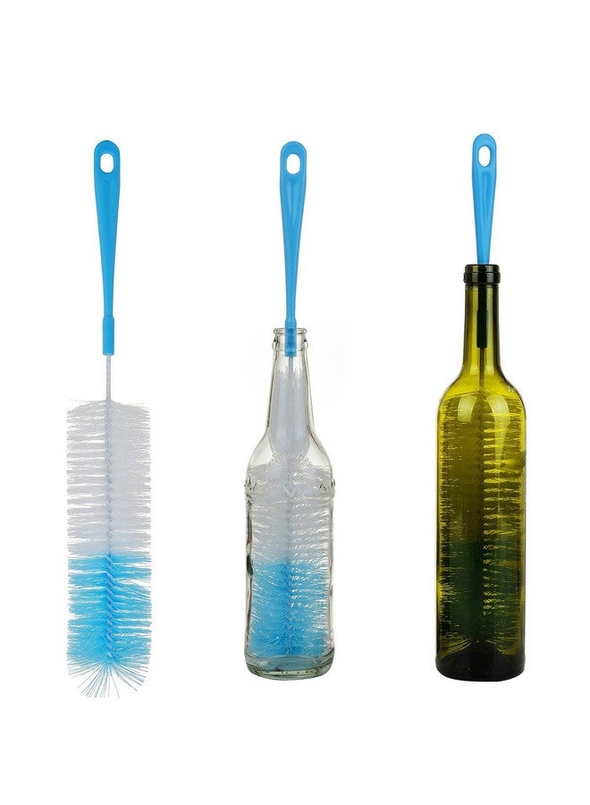 RedCrush RED CRUSH Redcrush Plastic Multipurpose Kitchen Long Bottle Cleaning Brush -Set Of 2 - Image 2