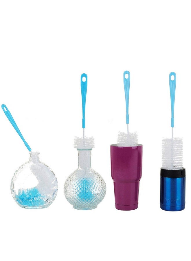 RedCrush RED CRUSH Redcrush Plastic Multipurpose Kitchen Long Bottle Cleaning Brush -Set Of 2 - Image 5