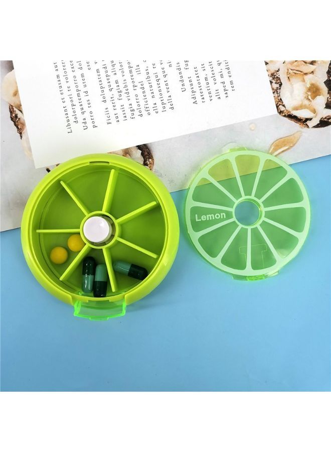 Weekly 7 Compartments Large Medicine Pill Organizer - 1 Piece (Multicolor) - Image 2