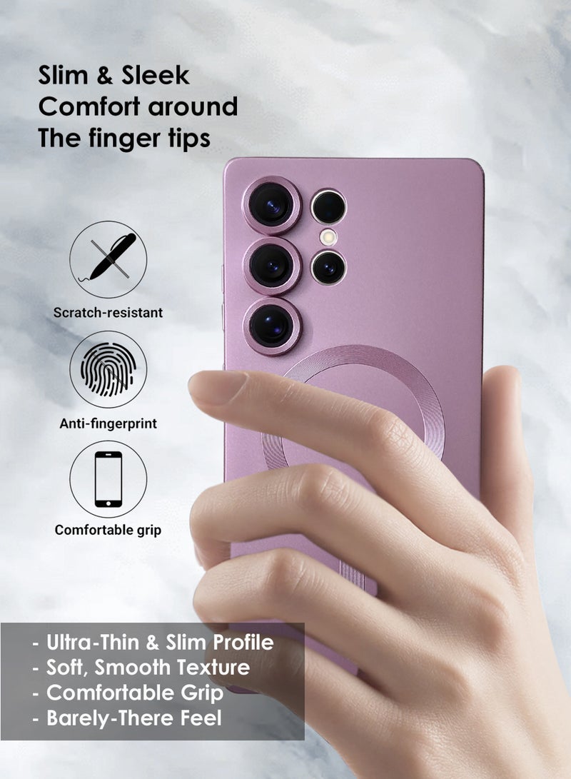 Samsung Galaxy S25 Ultra MagSafe Silicone Case Back Cover, Anti-Yellow Shockproof Back Cover,Durable & Accurate Cut-outs - Scratch, Dust & Smudge Protection, Slim Phone Cover with Strong Magnet for Samsung Galaxy S25 Ultra - Image 4