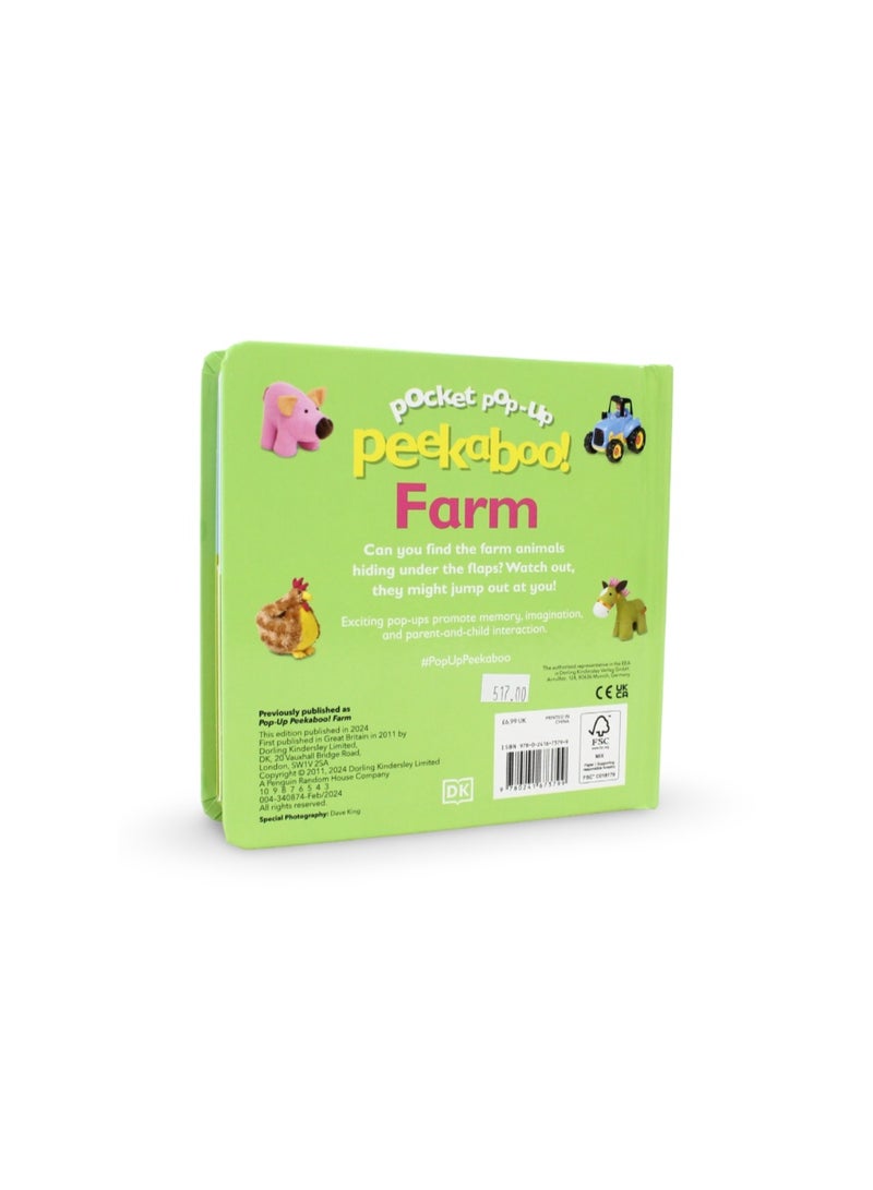 DK Pocket Pop-Up Peekaboo! Farm Board Book - Image 3