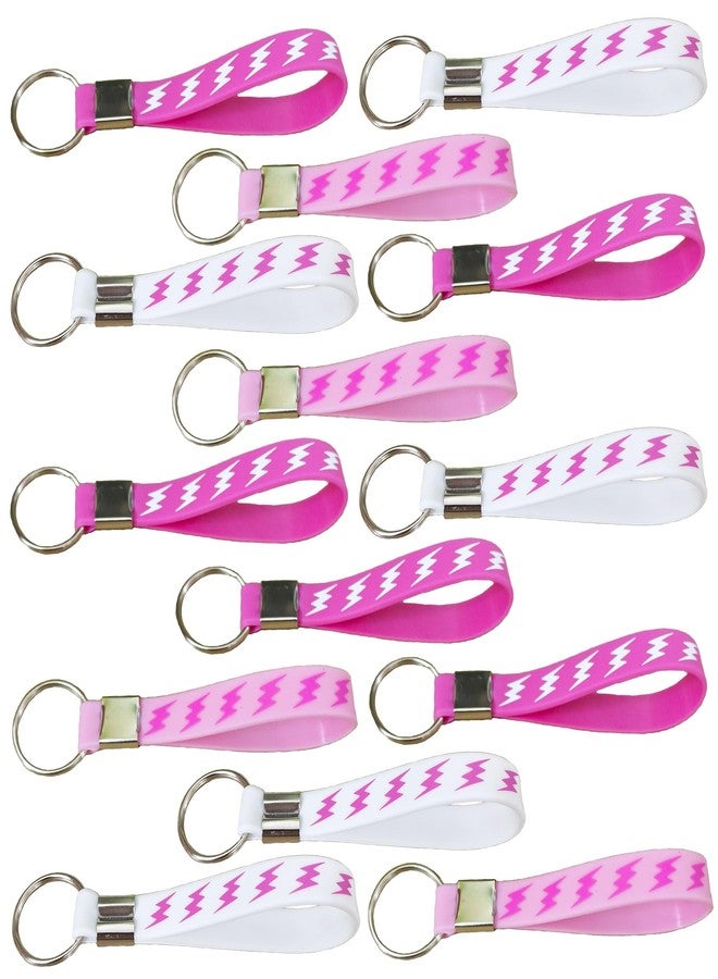 كوبا بلاي مجموعة CupaPlay من 24 قطعة من أساور المعصم المطاطية على شكل صاعقة، باللون الوردي، مثالية لحفلات أعياد الميلاد ذات الطابع البرقي، مصنوعة من السيليكون. - Image 3