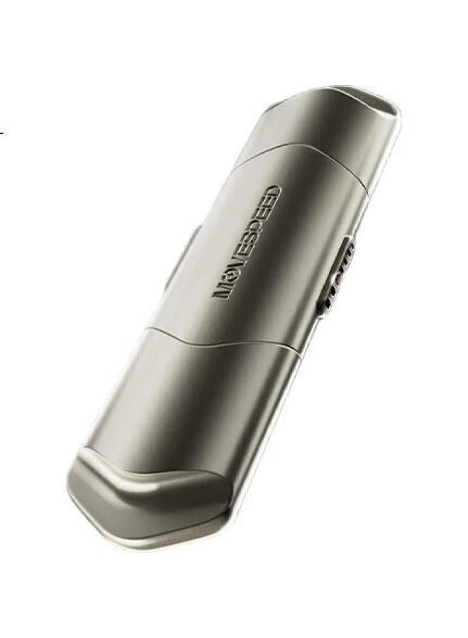 Move Speed 2Tb Solid State Usb Flash Drive Dual Interface Usb3.2/Type-C High Capacity Phone And Computer Drive For Car, Read/Write 1000Mb/S Compatible With Apple 15-16 Midnight Nt10 - Image 1
