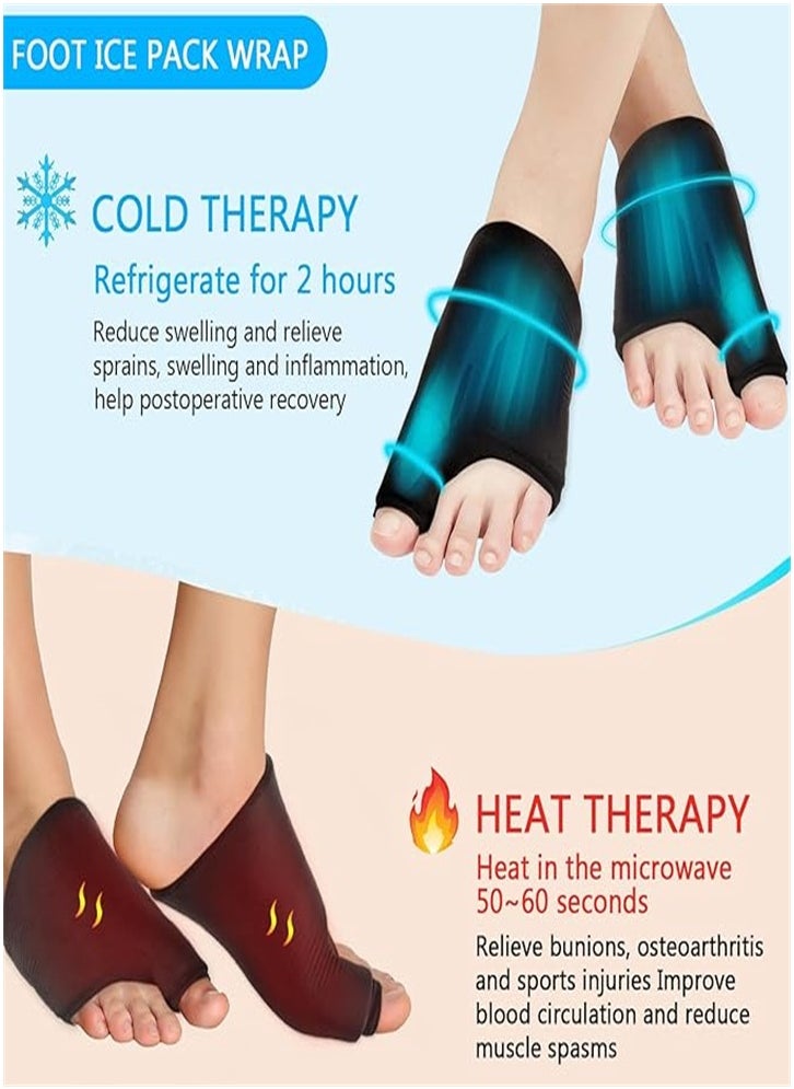 Generic Foot ice pack big toe for bunion and gout pain relief, reusable toe ice pack for hot and cold therapy, gel foot ice pack for swelling, sprains, sports injuries, fasciitis, post-operative recovery  - Image 3