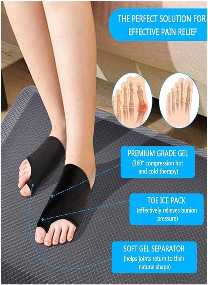 Generic Foot ice pack big toe for bunion and gout pain relief, reusable toe ice pack for hot and cold therapy, gel foot ice pack for swelling, sprains, sports injuries, fasciitis, post-operative recovery  - Image 2