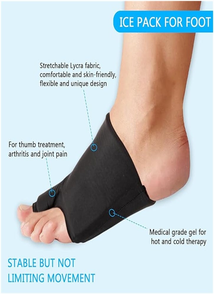 Generic Foot ice pack big toe for bunion and gout pain relief, reusable toe ice pack for hot and cold therapy, gel foot ice pack for swelling, sprains, sports injuries, fasciitis, post-operative recovery  - Image 4