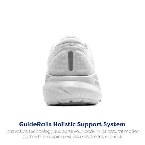 Brooks Women’s Adrenaline GTS 24 Supportive Running Shoe - White/Oyster/Alloy - 10 Medium - Image 3