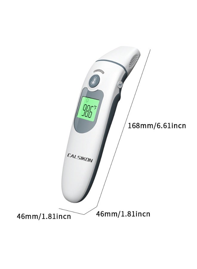 CALSIKON Household Medical Grade Electronic Infrared Thermometer Non Contact Baby Forehead Ear Thermometer 2 in 1 Forehead and Object - Image 2