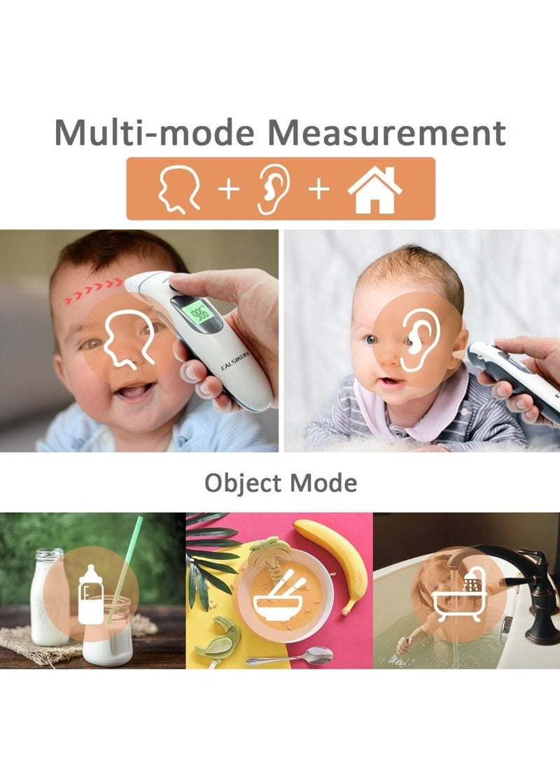 CALSIKON Household Medical Grade Electronic Infrared Thermometer Non Contact Baby Forehead Ear Thermometer 2 in 1 Forehead and Object - Image 5