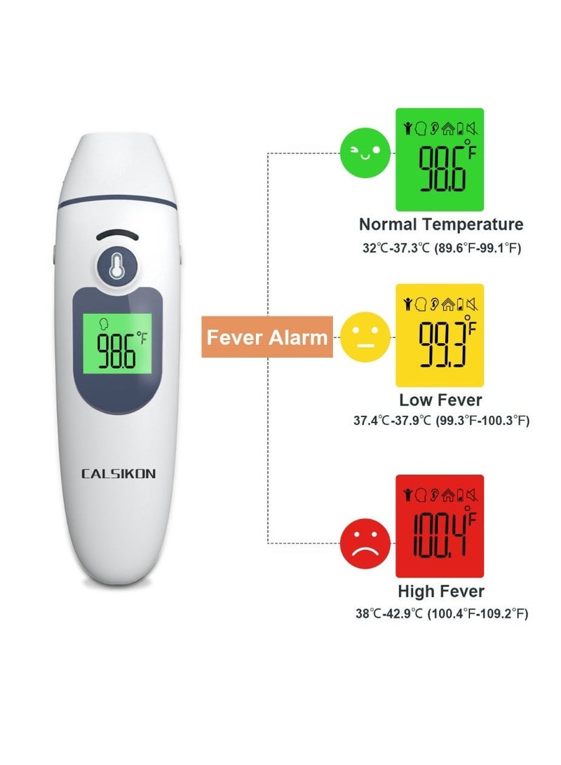 CALSIKON Household Medical Grade Electronic Infrared Thermometer Non Contact Baby Forehead Ear Thermometer 2 in 1 Forehead and Object - Image 4
