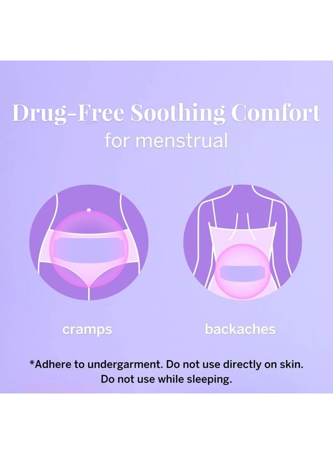 Pixie Cup Pixie Large Period Cramps Menstrual Pain Relief Heat Patches for Feminine Care - Lower Abdominal & Back Ache Therapy - Up to 8 Hours - 3 Count Discreet Disposable Heat Pads - Image 2