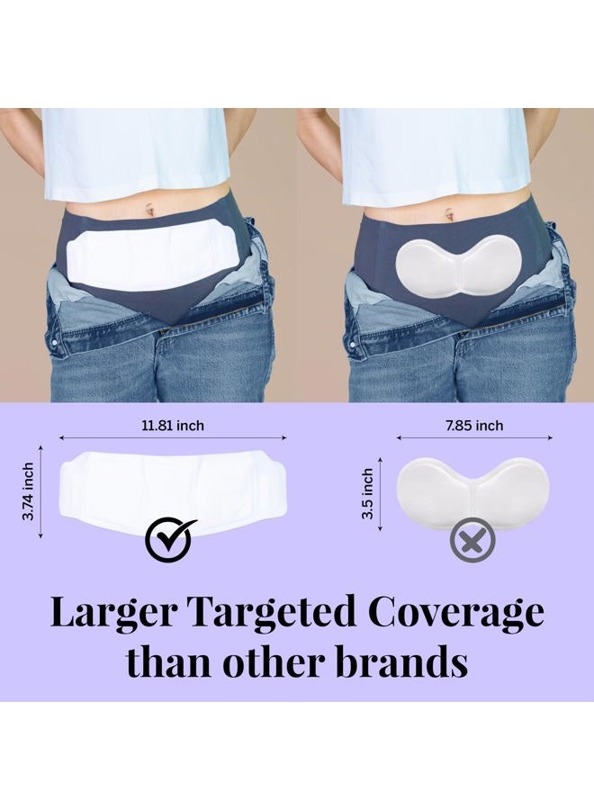 Pixie Cup Pixie Large Period Cramps Menstrual Pain Relief Heat Patches for Feminine Care - Lower Abdominal & Back Ache Therapy - Up to 8 Hours - 3 Count Discreet Disposable Heat Pads - Image 5