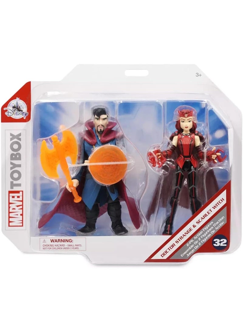 Marvel Toybox Doctor Strange & Scarlet Witch Action Figure Set – 2 Pack - Image 1