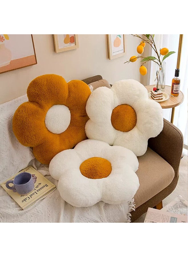 Avivi Flower Pillow, Sofa Cushion, Bed Headboard Pillow, Car Petal Seat Cushion, Office Lumbar Support Pad, Sunflower Orange - Image 4