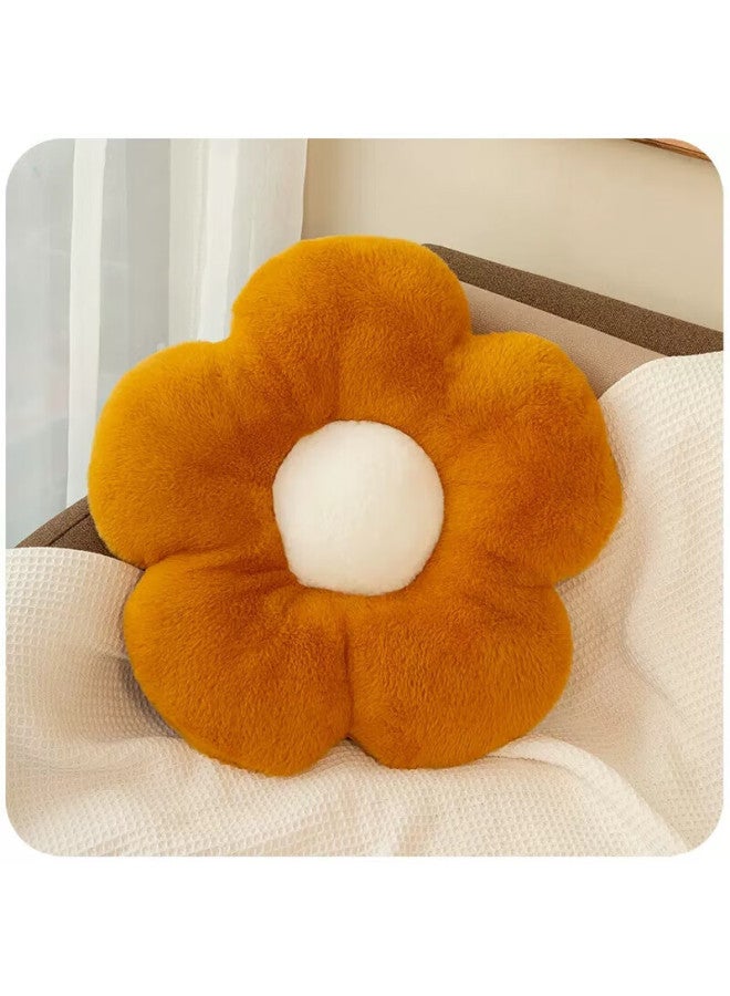 Avivi Flower Pillow, Sofa Cushion, Bed Headboard Pillow, Car Petal Seat Cushion, Office Lumbar Support Pad, Sunflower Orange - Image 2