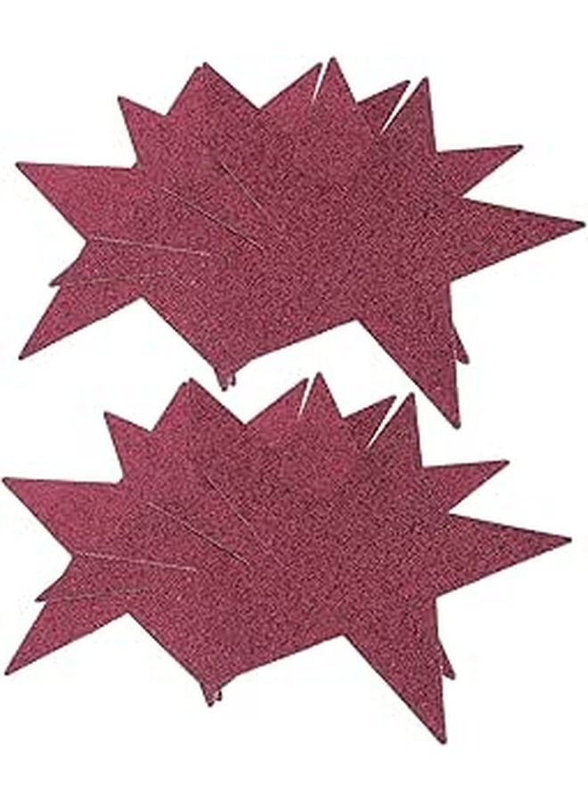 10pcs Glitter Star Cutouts Gold Silver for Classroom Decor Bulletin Board Party - Image 1