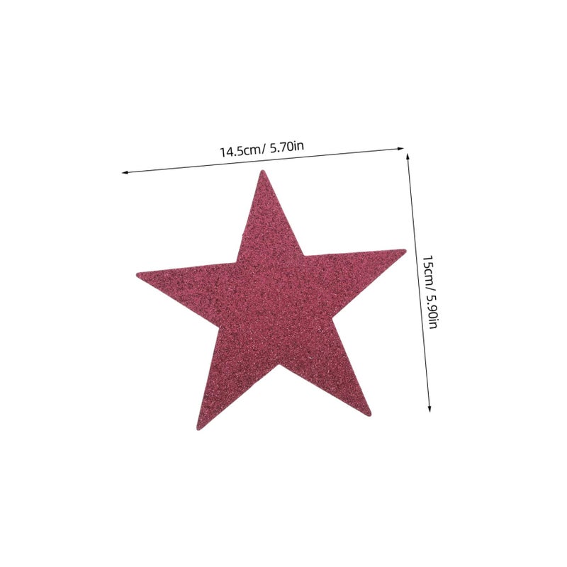 10pcs Glitter Star Cutouts Gold Silver for Classroom Decor Bulletin Board Party - Image 3
