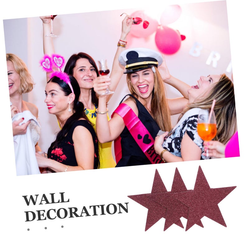 10pcs Glitter Star Cutouts Gold Silver for Classroom Decor Bulletin Board Party - Image 4