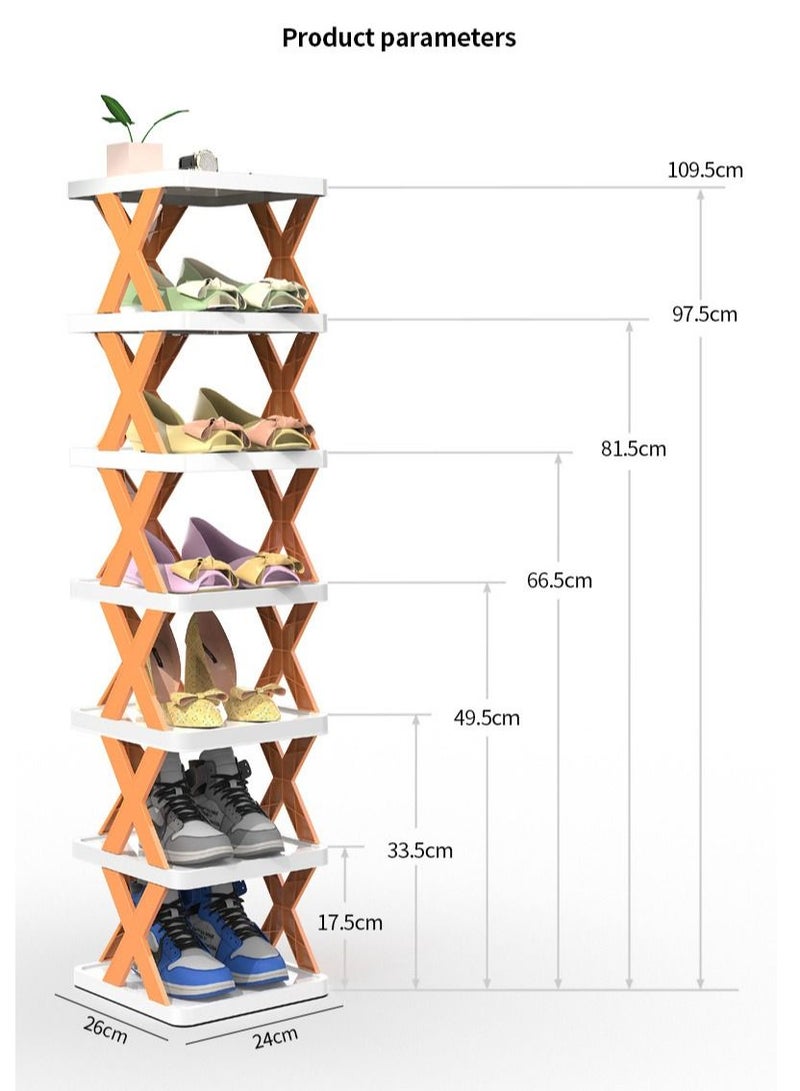 DubaiGallery Simple Shoe Rack Multi-layer Shoe Storage Organizer Space Saving Shoe Rack Door Shoe Cabinet Bathroom Shelves Closet Organizer - Image 3