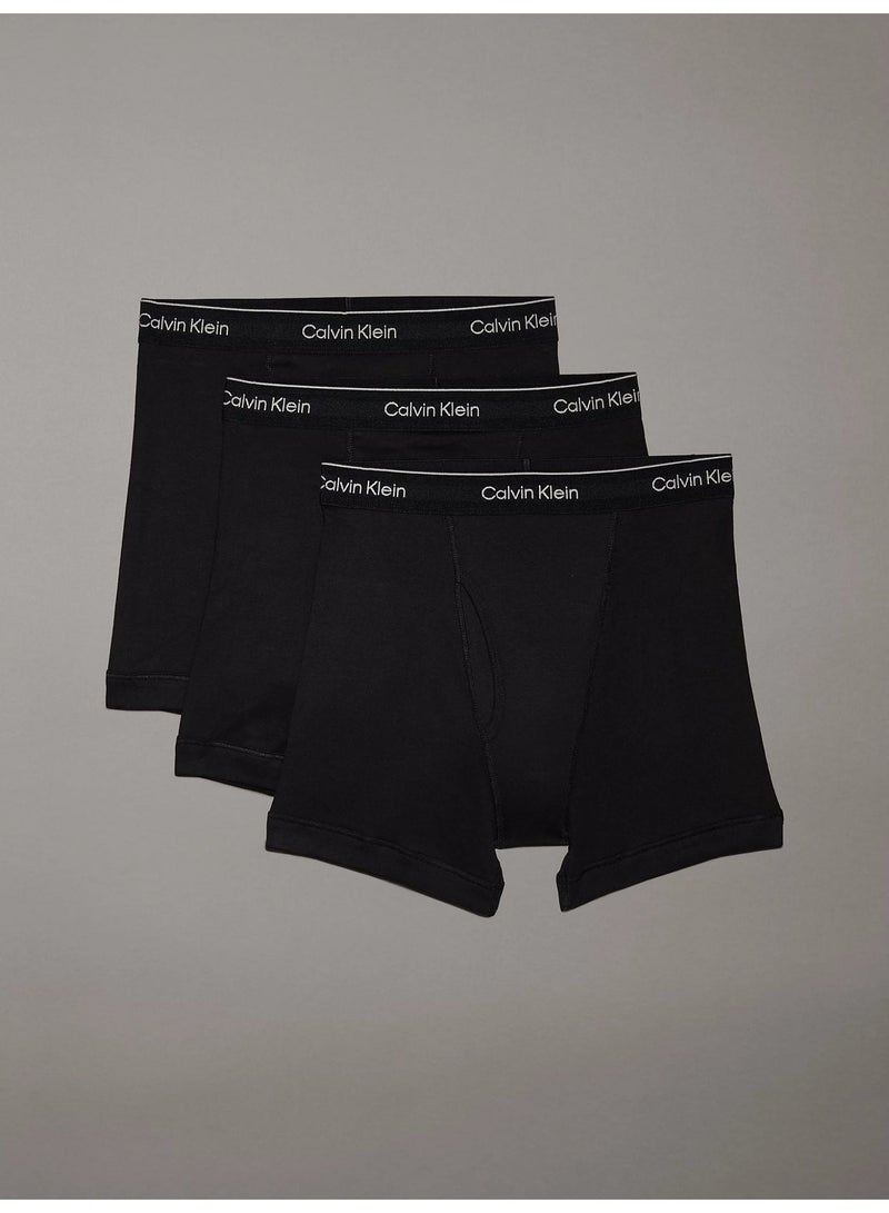 CALVIN KLEIN 3 Pack Boxer Briefs - Cotton Classics - Image 1
