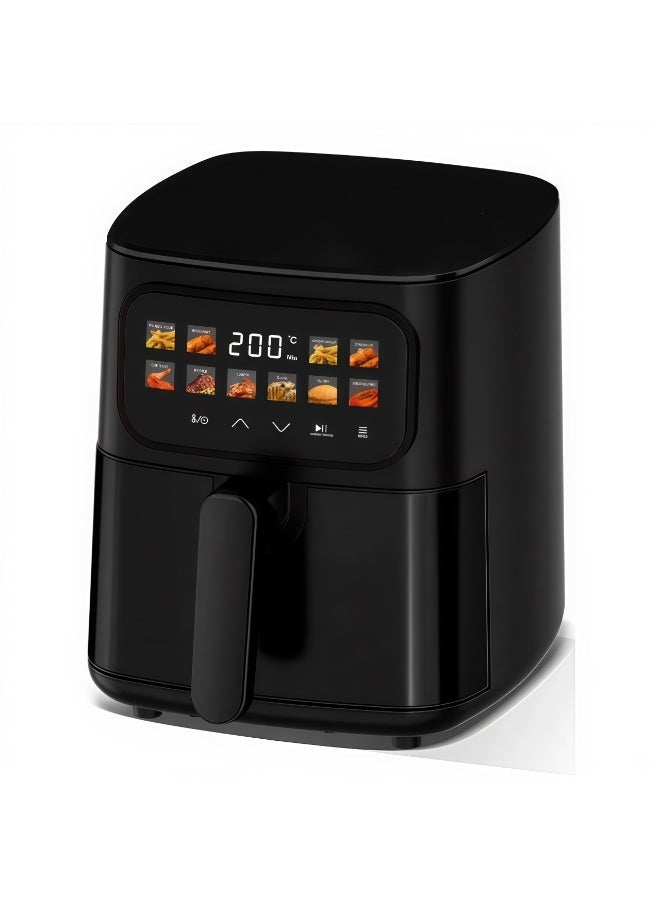 ikon Digital Air Fryer 5L, 1400W – IK-AFH580 | 60-Min Timer, 80–200°C Temp Control, Non-Stick Pot, Healthy Oil-Less Cooking - Image 2