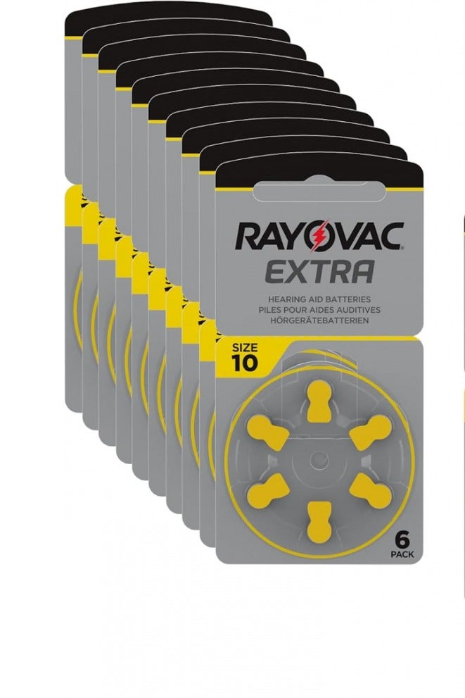 RAYOVAC EXTRA HEARING AID BATTERY SIZE 10 - PACK OF 60 CELLS - Image 1
