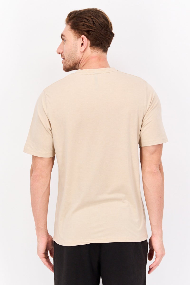 Legend Men Sportswear Fit Short Sleeve Training T-Shirts, Tan  - Image 3