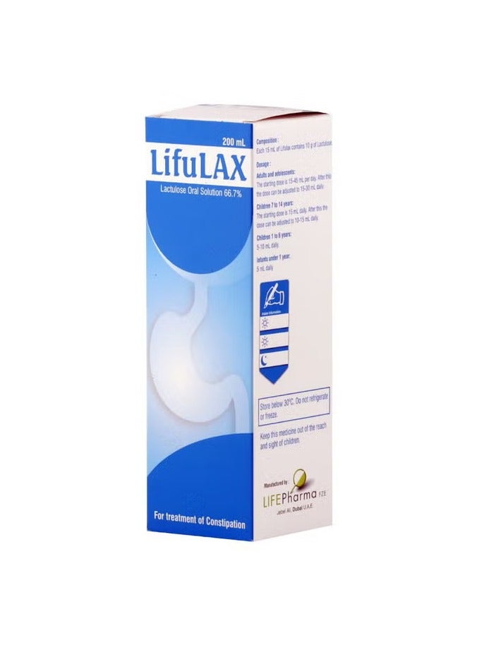 Lifulax Lactulose Oral Solution 200 Ml - Image 1