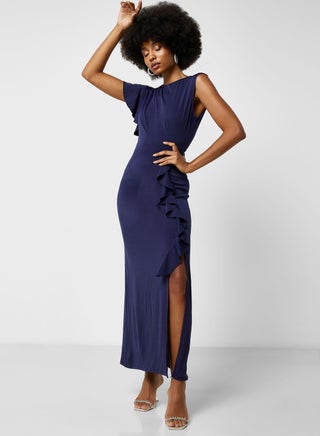 Ruffle Trim Maxi Dress - pzsku/Z7FCE6170BAC315D7187DZ/45/1746430668/88375aaa-f3b1-4e60-b40c-a6e9ead81924