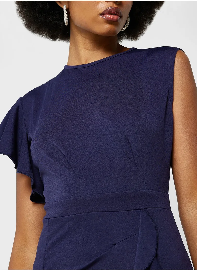 Ella Limited Edition Ruffle Trim Maxi Dress