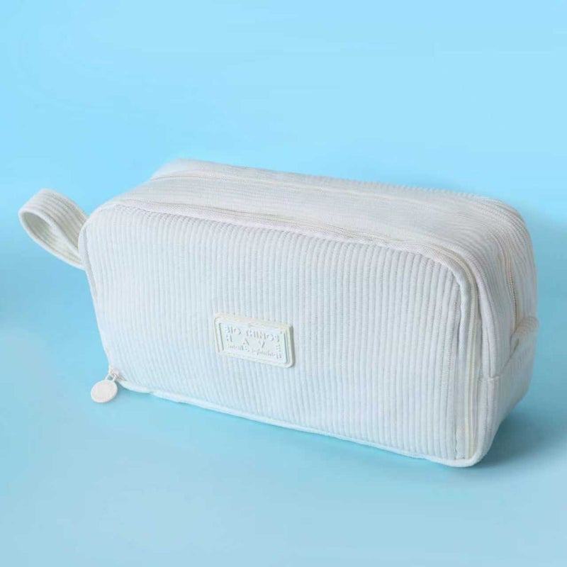 Cross-Border Large-Capacity Velvet Pencil Case - New Style, Unisex Study Stationery  Bag